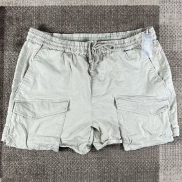 Kith Boerum Cargo Shorts‎ Men's Size 2XL Cotton Nylon Summer Khaki Drawstring - Picture 1 of 8